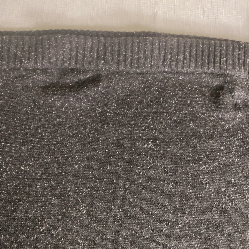 J. Jill Women's Skirt L black tweed 55% Silk 45% Cotton Skirt NWT - Picture 4 of 16